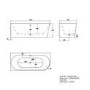 GRADE A1 - Freestanding Double Ended Left Hand Corner Bath 1700 x 750mm - Vigo