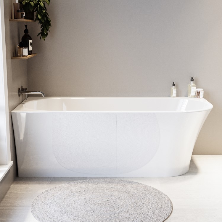 ALMOST PERFECT - Freestanding Single Ended Left Hand Corner Bath 1700 x 750mm - Vigo