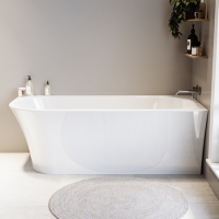 GRADE A1 - Freestanding Single Ended Right Hand Corner Bath 1700 x 750mm - Vigo