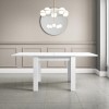 White Gloss Extendable Dining Table - Seats 4-6 - Vivienne