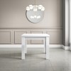 White Gloss Extendable Dining Table - Seats 4-6 - Vivienne