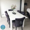 White Gloss Extendable Dining Table - Seats 4-6 - Vivienne