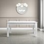 White Gloss Extendable Dining Table - Seats 4-6 - Vivienne