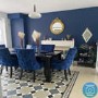 Large Black High Gloss Modern Extendable Dining Table - Seats 4-6 - Vivienne
