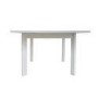 Small White Gloss Square Extendable Dining Table - Seats 2 - 6 - Vivienne