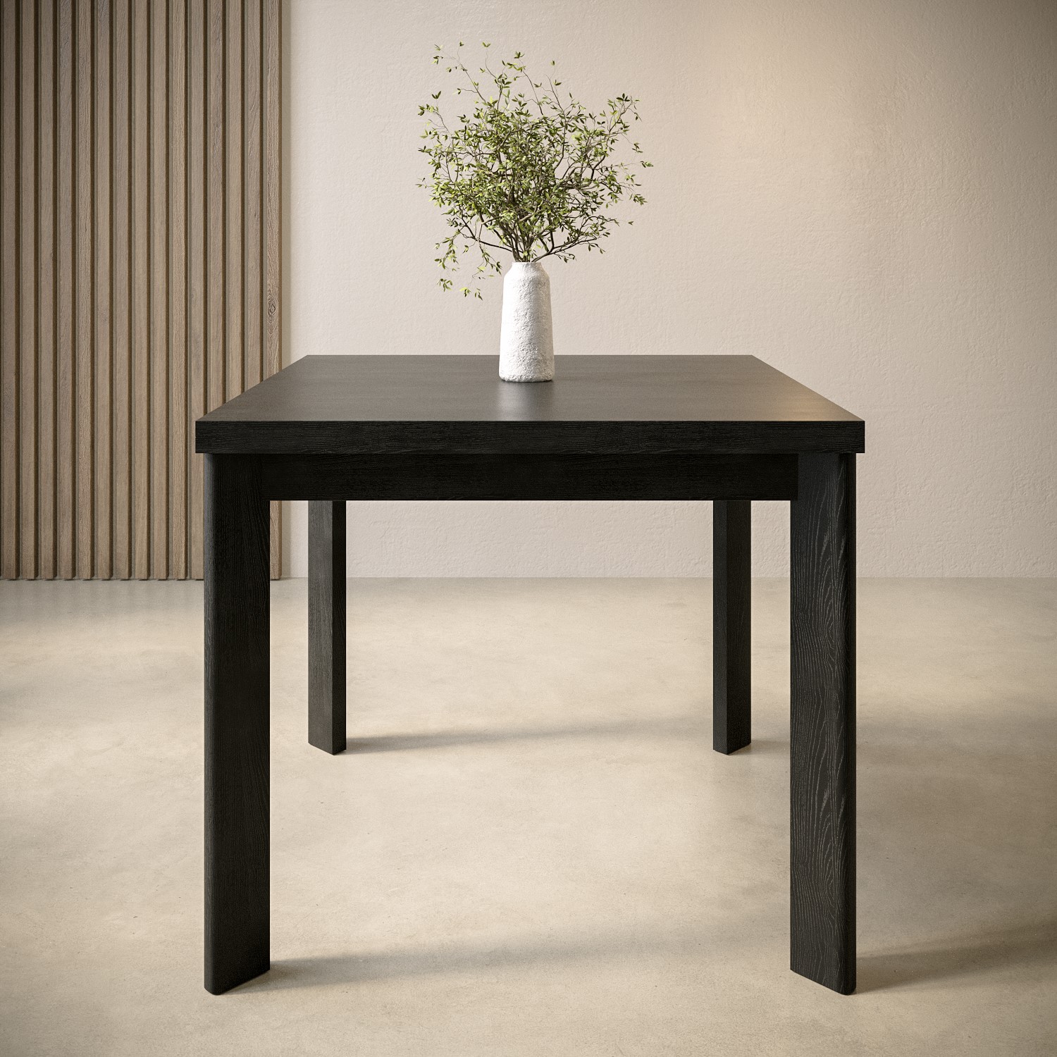 Small Black Wooden Flip Top Dining Table Seats 26 Vivienne