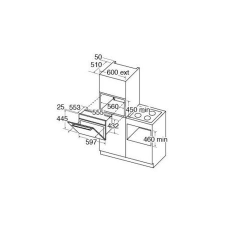 CDA VK702SS Single Oven Compact Steam & Grill Stainless Steel