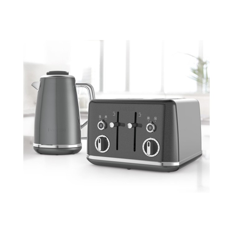 Breville VTT853 Lustra Four Slice Toaster - Storm Grey