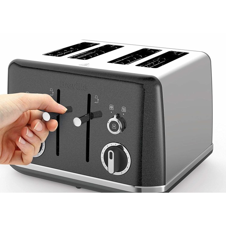 Breville VTT853 Lustra Four Slice Toaster - Storm Grey