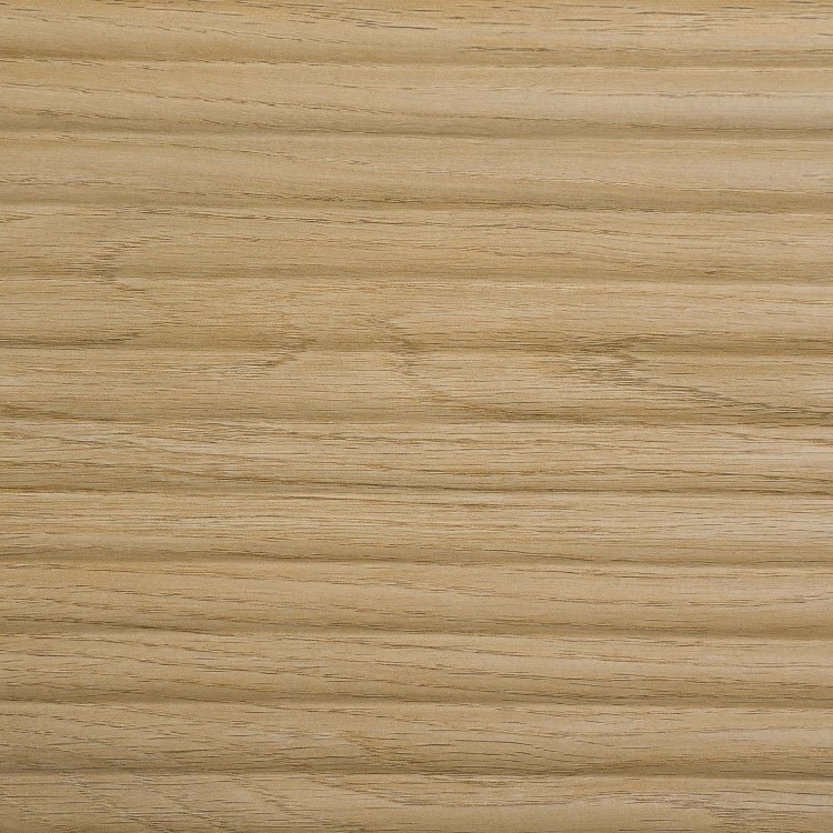 Light Oak Ribbed 4 Door Wardrobe with 2 Drawers - Valencia 