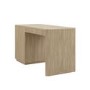 Light Oak Ribbed Office Desk with 3 Drawers - Valencia 