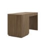Dark Oak Ribbed Office Desk with 3 Drawers - Valencia