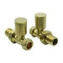 GRADE A1 - Brass Straight Radiator Valves - For Pipework Which Comes From The Floor - Reina