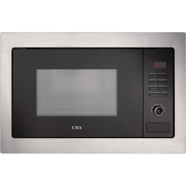 Refurbished CDA VM230SS Built In 25L with Grill 900W Microwave Stainless Steel