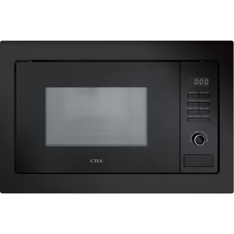CDA Built-In 900W Microwave with Grill - Black