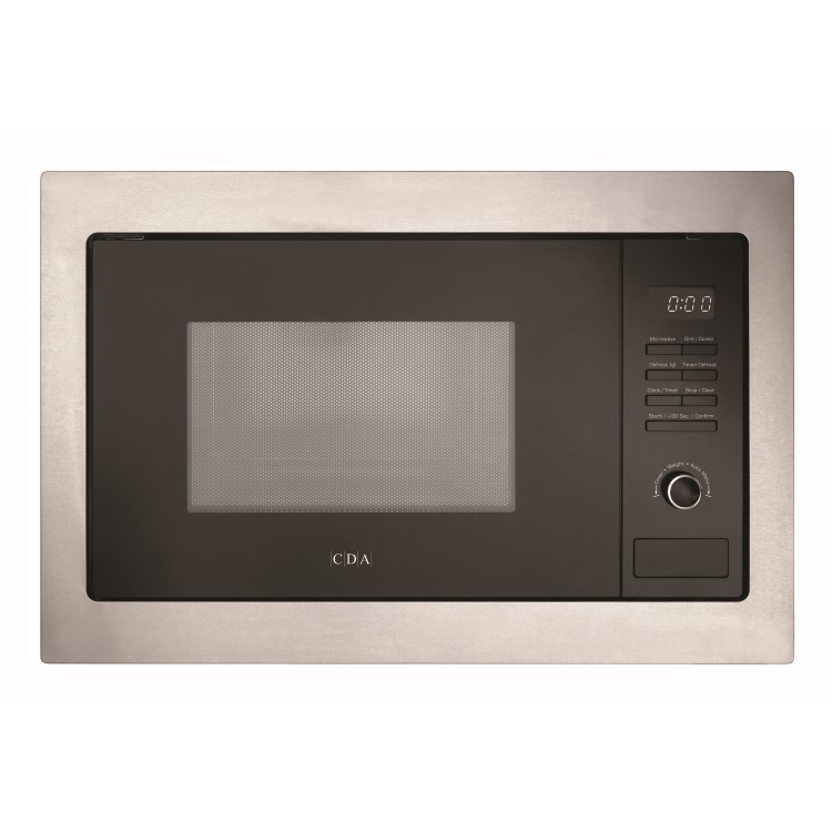CDA Built-In 900W Microwave with Grill - Stainless Steel