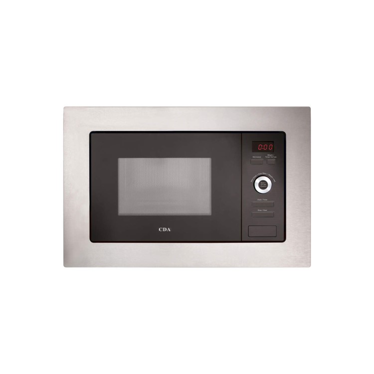 CDA 17L 700W Slim Depth Built-in Microwave - Stainless Steel