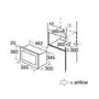 CDA 17L 700W Slim Depth Built-in Microwave - Stainless Steel
