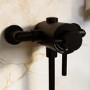 Black 1 Outlet Exposed Thermostatic Shower Valve - Volta