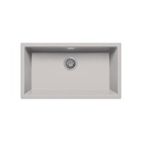 Single Bowl Undermount Beige Granite Kitchen Sink with Reversible Drainer - Essence