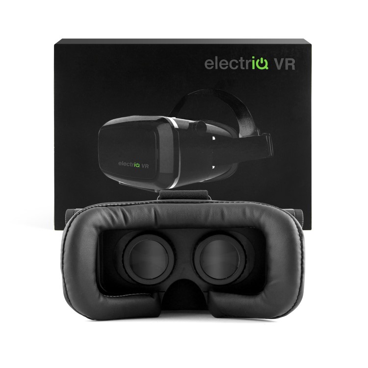 electriQ 3D VR glasses for phones with black remote control