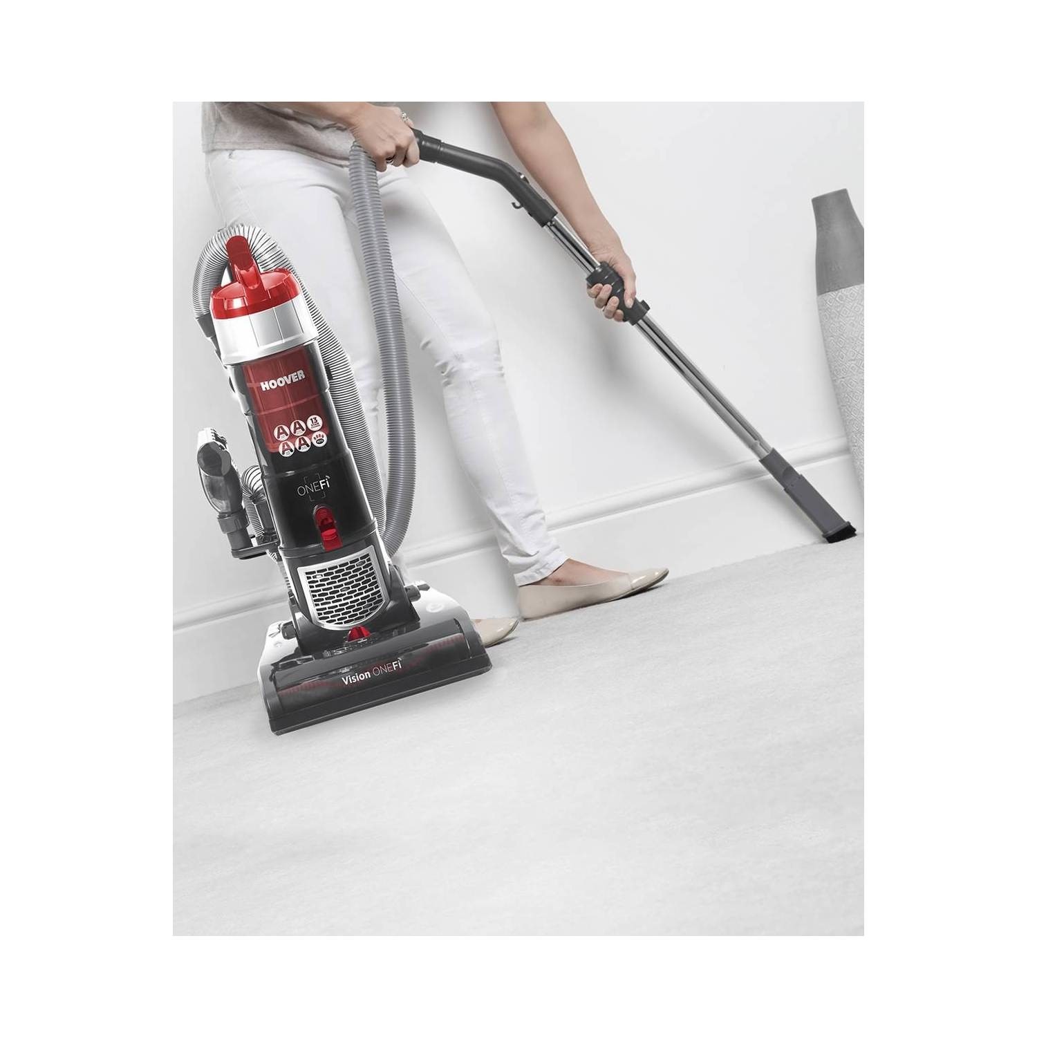 Hoover VR81OF01 Vision ONEfi Upright Vacuum Cleaner Black Silver And