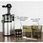 electriQ Premium Cold Press Vertical 150W Slow Juicer - Silver