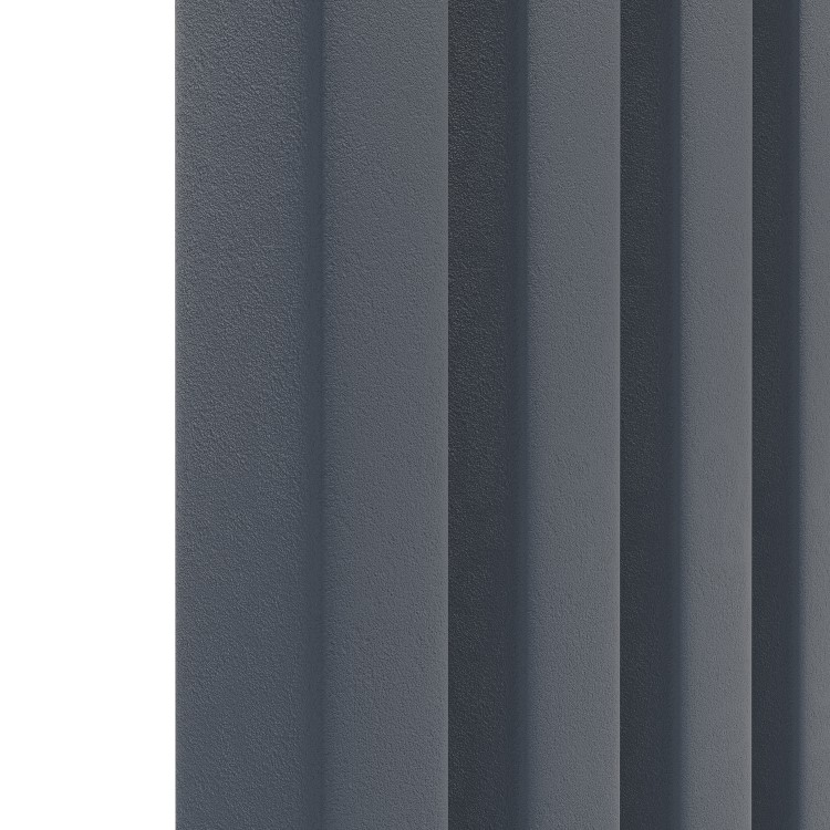 Ravello Anthracite Vertical Square Designer Radiator 1800x450mm Single Panel 3618 BTU