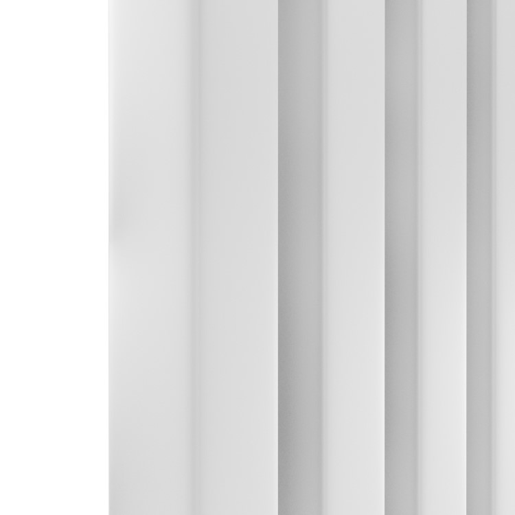Ravello White Vertical Square Designer Radiator 1800x450mm Single Panel 3618 BTU
