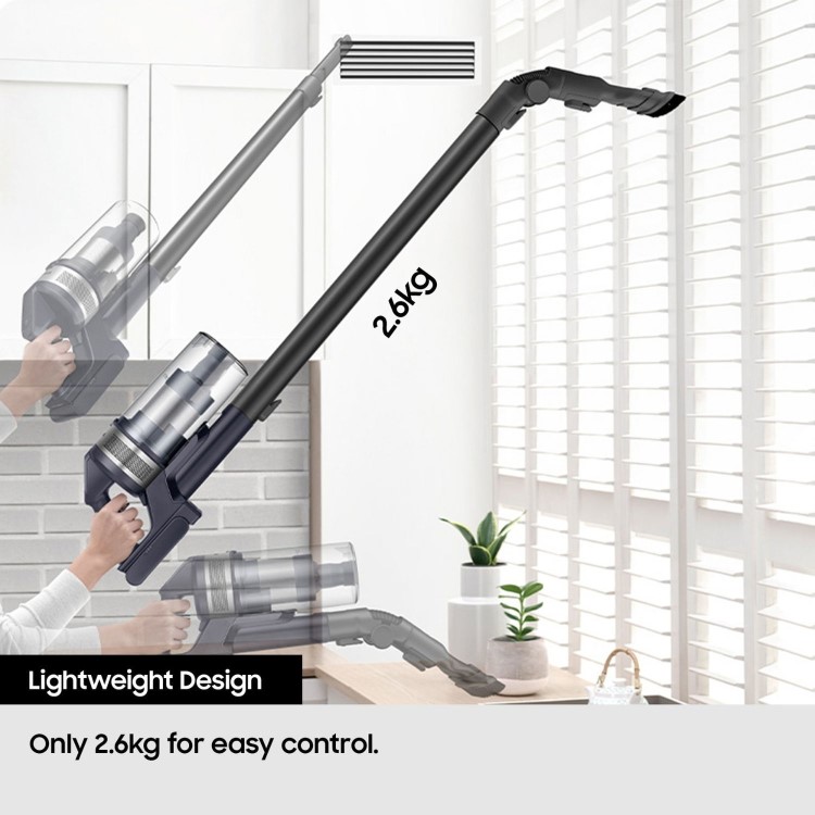 Samsung VS15A6031R4/EU Jet 60 Turbo Cordless Vacuum Cleaner Powerful 150W Suction & 40 Minute Runtime