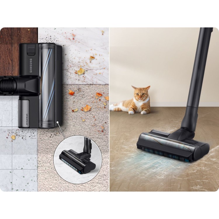 Samsung Jet 85 Pet Max 210W Cordless Vacuum Cleaner with Pet Tool+ – Powerful 210W Suction  Up to 60-Min Run Time
