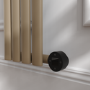 Beige grey Vertical Smart Electric Radiator with Wi-Fi Thermostat - 1KW - H1600xW236 - Bathroom Safe