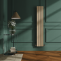 Riace Elk brown Vertical Flat Designer Radiator 1600x272mm Single Panel 1628 BTU
