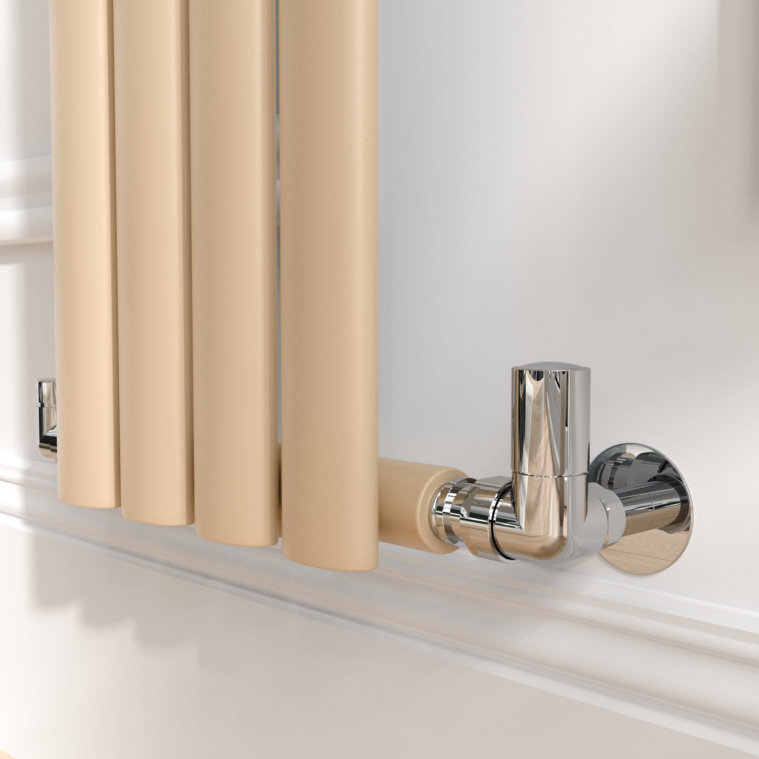 Single Radiator Brown Sorrento Elk brown Vertical Oval Designer Radiator 1600x236mm Single ...