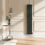 Riace Evergreen Vertical Flat Designer Radiator 1600x272mm Single Panel 1628 BTU