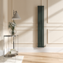 Sorrento Evergreen Vertical Oval Designer Radiator 1600x236mm Single Panel 1521 BTU