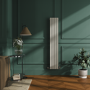 Riace Linen Vertical Flat Designer Radiator 1600x272mm Single Panel 1628 BTU