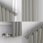 Sorrento Smoked Stone Vertical Oval Designer Radiator 1600x236mm Single Panel 1521 BTU