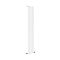 GRADE A1 - Riace White Vertical Flat Designer Radiator 1600x272mm Single Panel 1628 BTU