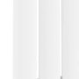 Sorrento White Vertical Oval Designer Radiator 1800x236mm Single Panel 1686 BTU