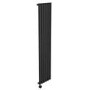 Midnight Black Vertical Smart Electric Radiator with Wi-Fi Thermostat - 1000W - H1600xW354mm - Bathroom Safe
