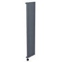 Anthracite Vertical Smart Electric Radiator with Wi-Fi Thermostat - 1000W - H1600xW354mm - Bathroom Safe