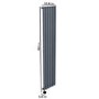 Anthracite Vertical Smart Electric Radiator with Wi-Fi Thermostat - 1000W - H1600xW354mm - Bathroom Safe