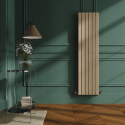 VS6-1600-EBCF Riace Elk brown Vertical Flat Designer Radiator 1600x408mm Single Panel 2442 BTU
