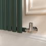 Sorrento Evergreen Vertical Oval Designer Radiator 1600x354mm Single Panel 2282 BTU