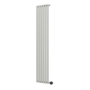 Smoked Stone Vertical Smart Electric Radiator with Wi-Fi Thermostat - 2x1KW - H1800xW354 - Bathroom Safe