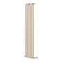 Sorrento Beige grey Vertical Oval Designer Radiator 1800x354mm Single Panel 2530 BTU
