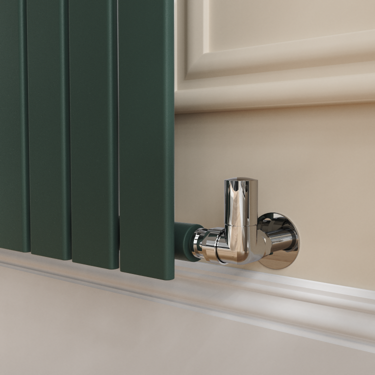 Riace Evergreen Vertical Flat Designer Radiator 1800x408mm Single Panel 2705 BTU