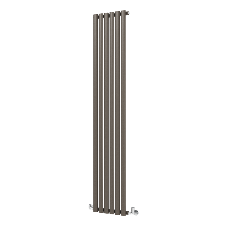 Sorrento Russet Vertical Oval Designer Radiator 1800x354mm Single Panel 2530 BTU