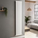 A1/VS6-1800-WCO GRADE A1 - Sorrento White Vertical Oval Designer Radiator 1800x354mm Single Panel 2530 BTU